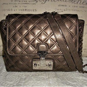 Marc Jacobs Baroque Large Single Quilted Bronze